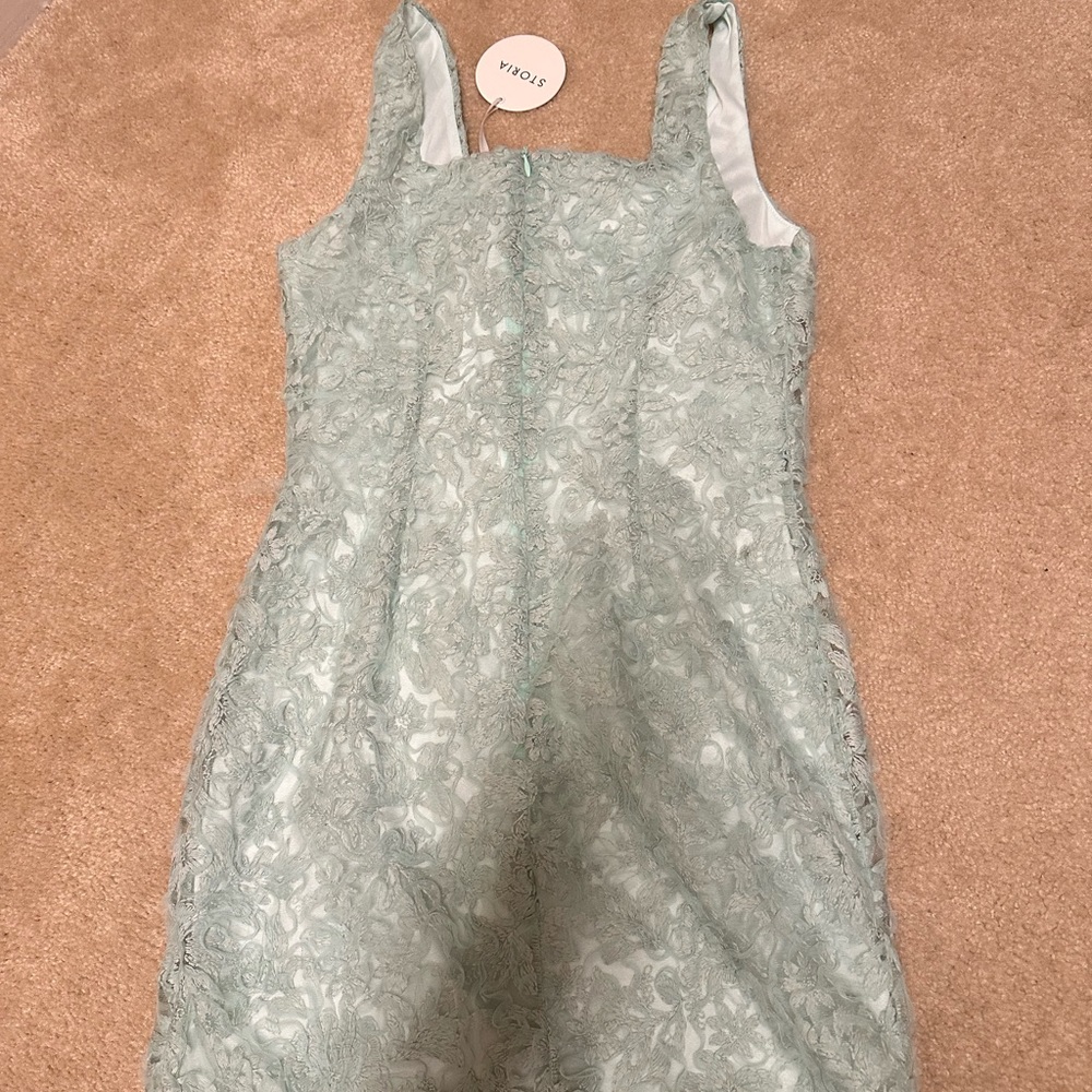 Mini Texture Mint Dress - Picture 5 of 6